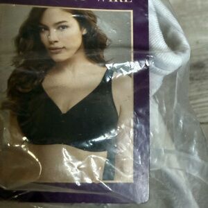 Cacique Bra NWT Unlined Full Coverage Front Close Cotton No Wire White 42 DDD